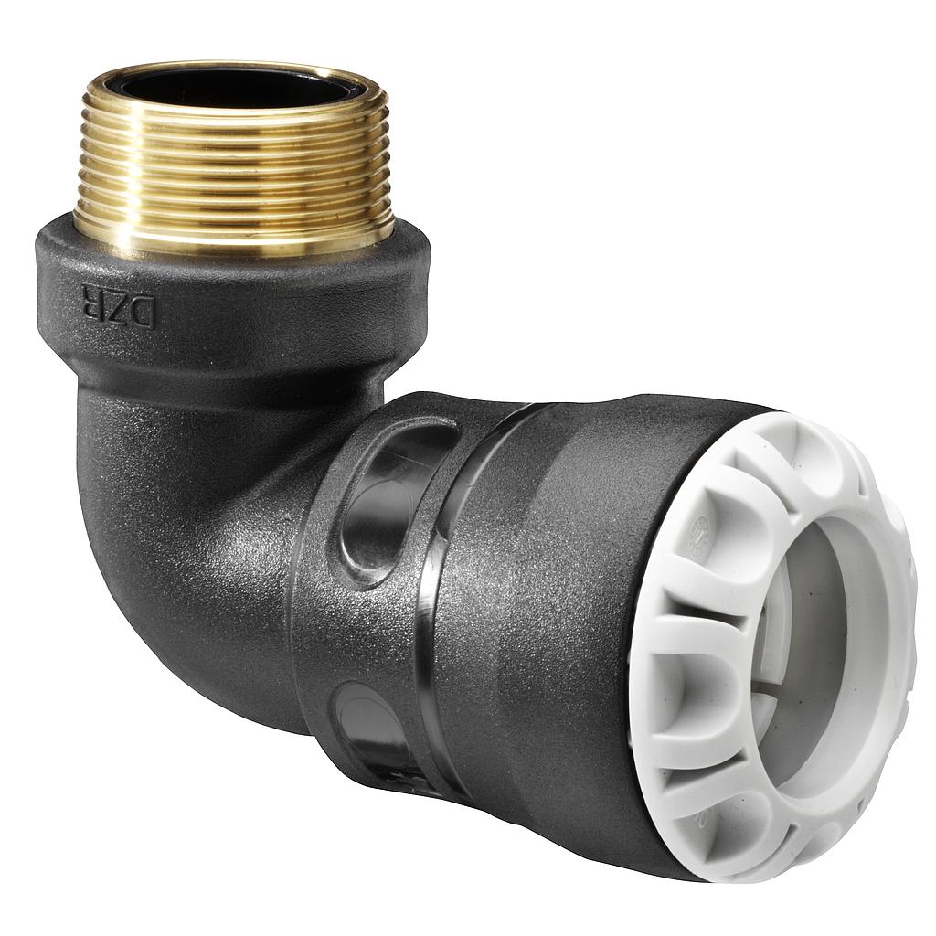 Plasson koljeno S1 M s MS navojem 32x5/4"