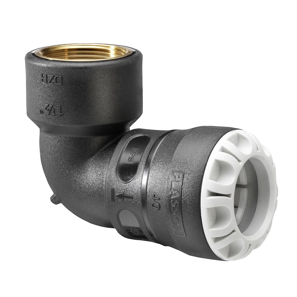 Plasson koljeno S1 Ž s MS navojem 50x1"