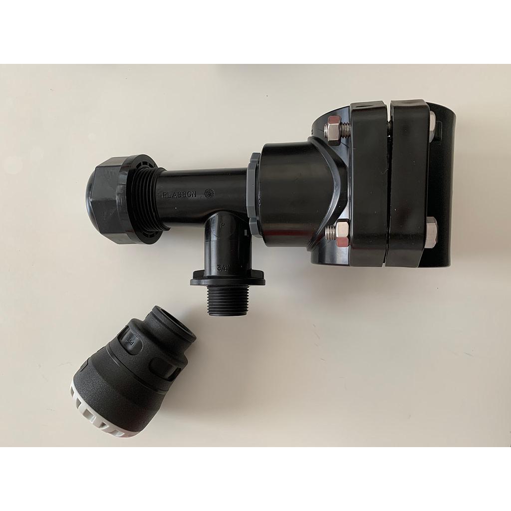 Plasson S1 sedlo s nožem 180x3/4" PVC/PE